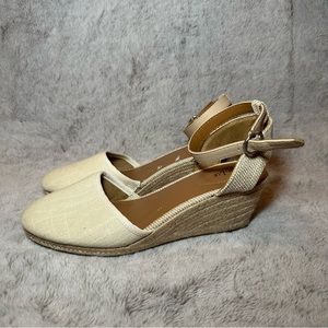 Style & Co Mailena Wedge Espadrille Sandals, Canvas 9.5